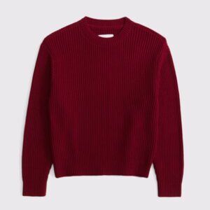 Boys plated stitch crew sweater | Abercrombie kids